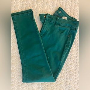 Teal skinny jeans. Size 10. Old Navy.
